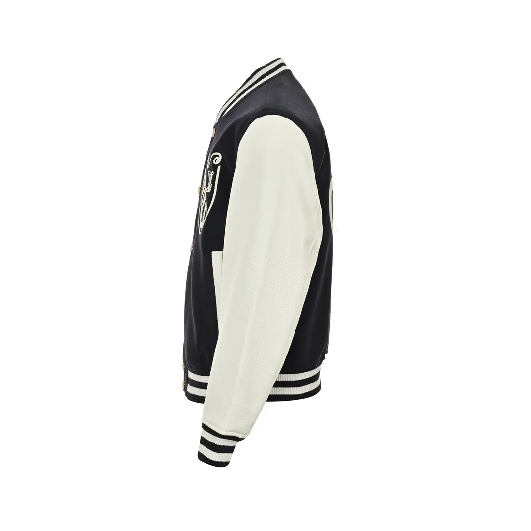 Louis Vuitton/Louis Vuitton 24Fw conch embroidered letter logo baseball jacket